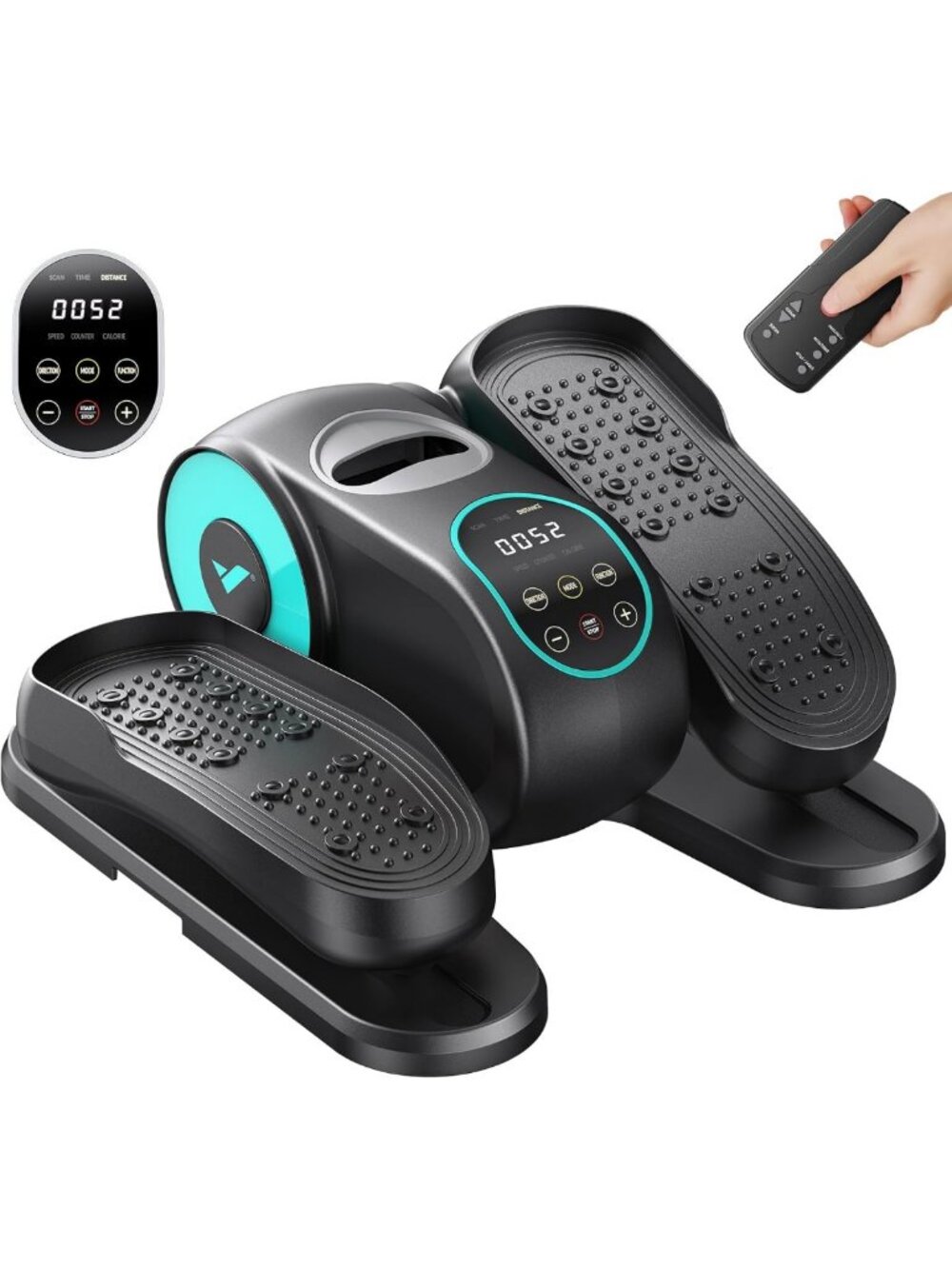 Compact Under Desk Elliptical Machine - Leg Exerciser for Seniors & Home Office